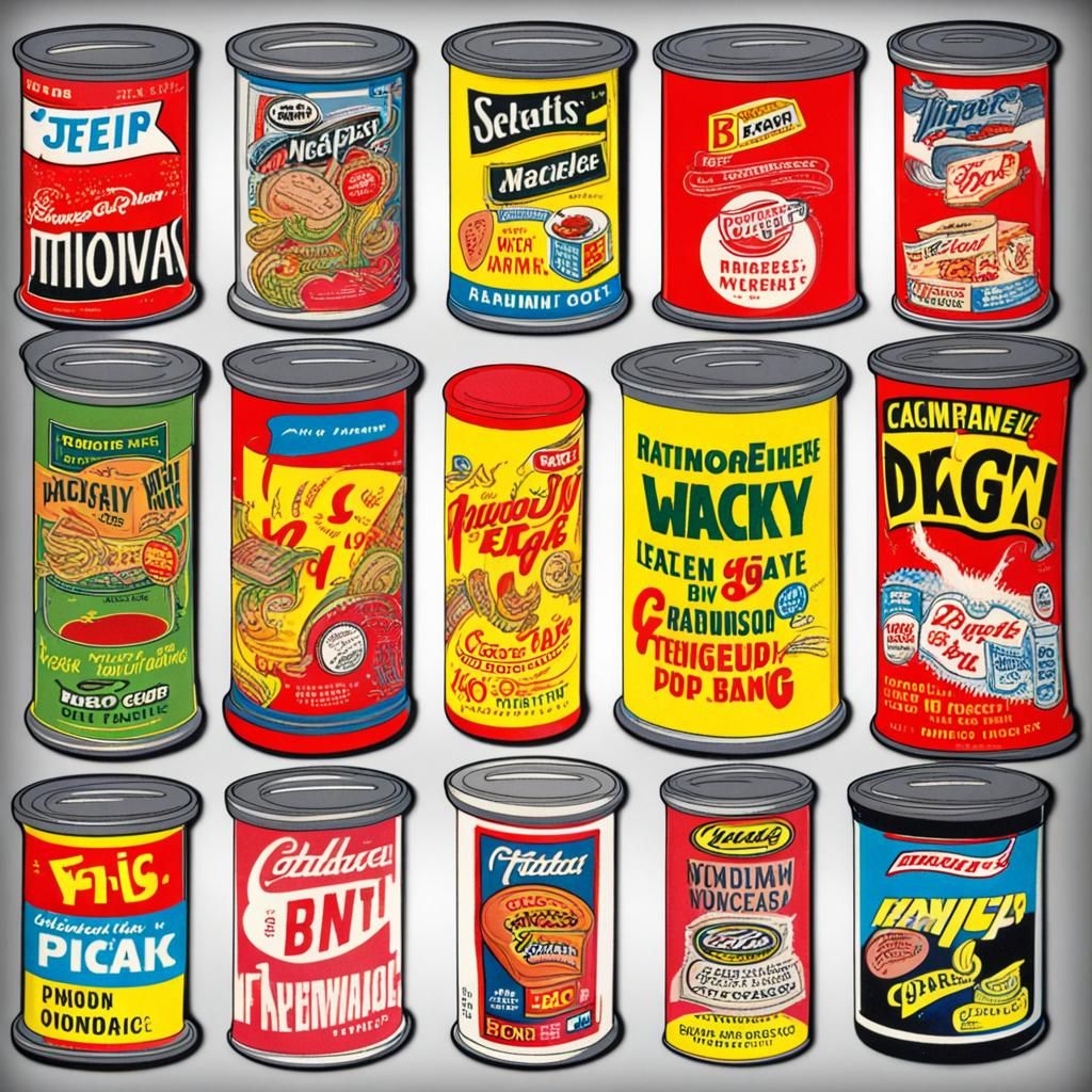 AI Generated Wacky Packages Art