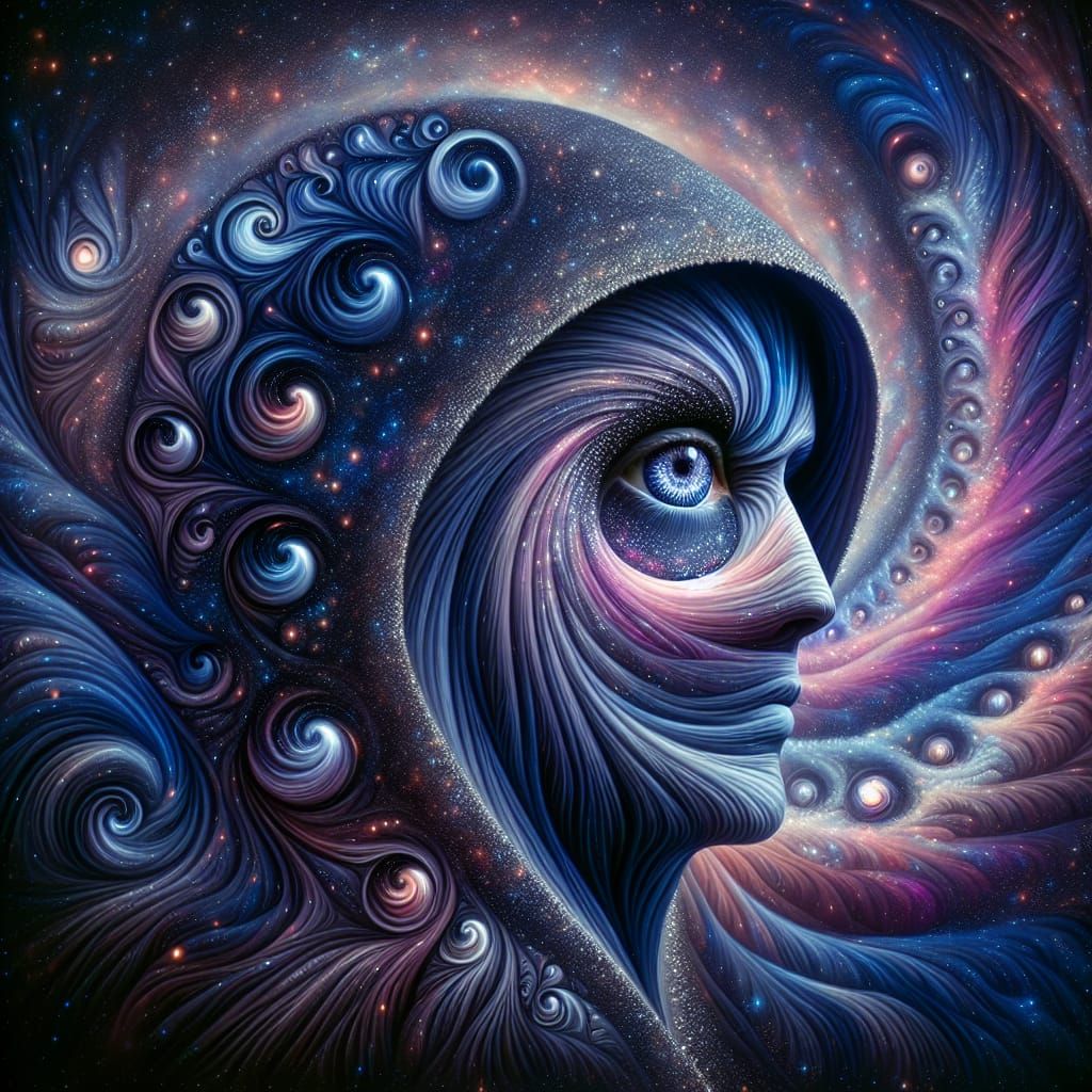 Cosmic Figure in Celestial Harmony