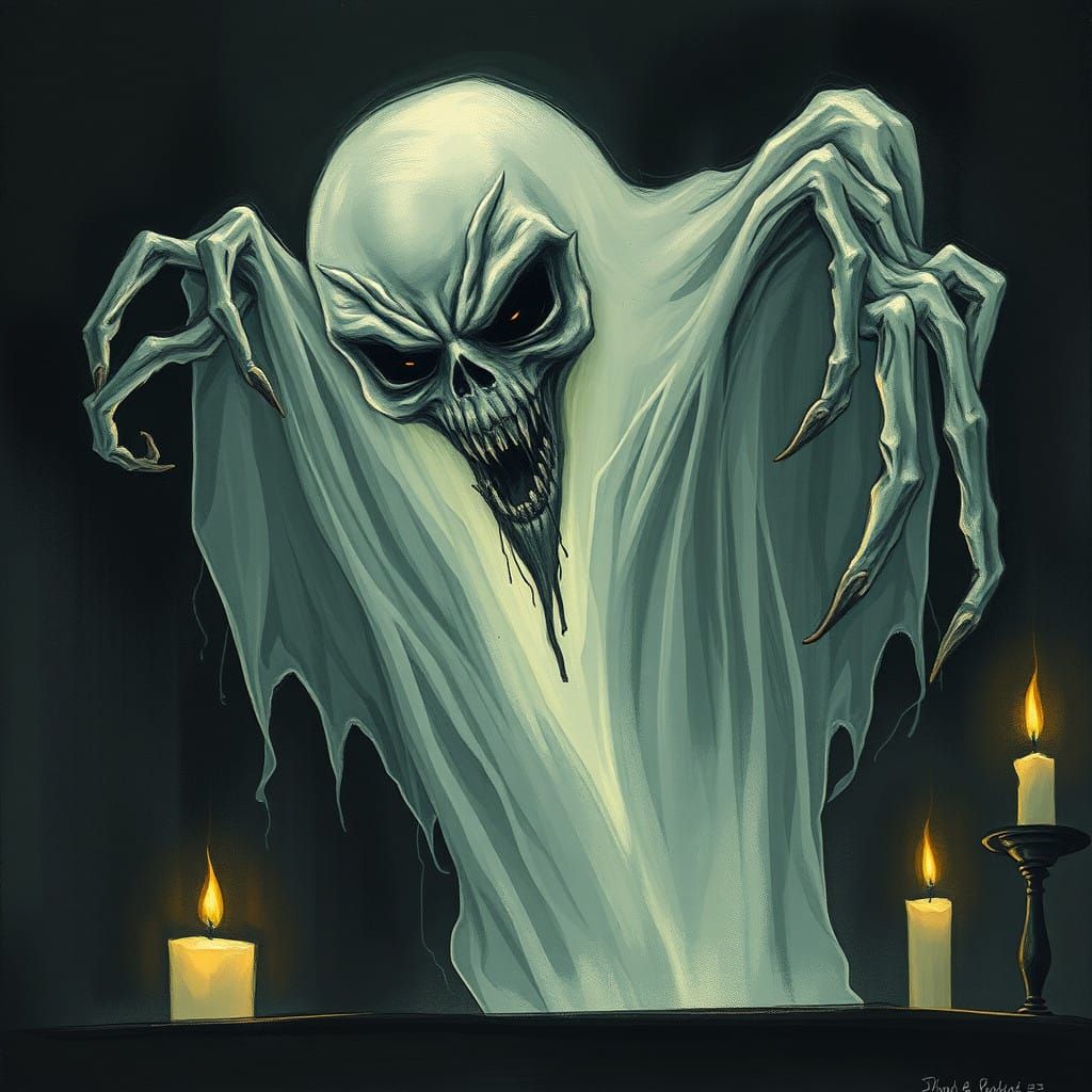 Ethereal Horror in Dark Surrealism