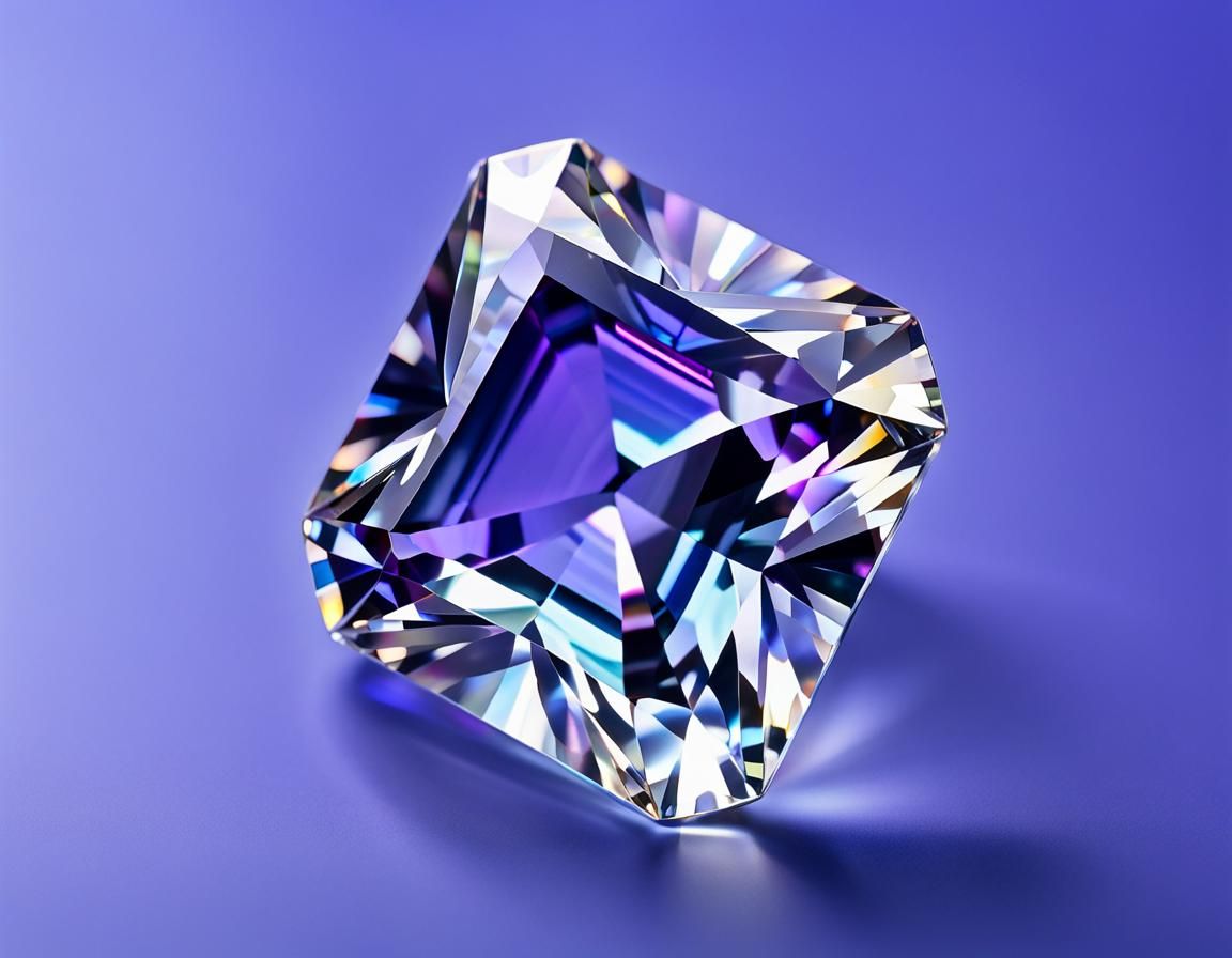 Spectacular Brilliant Cut Gemstone in Starry Celestial Field