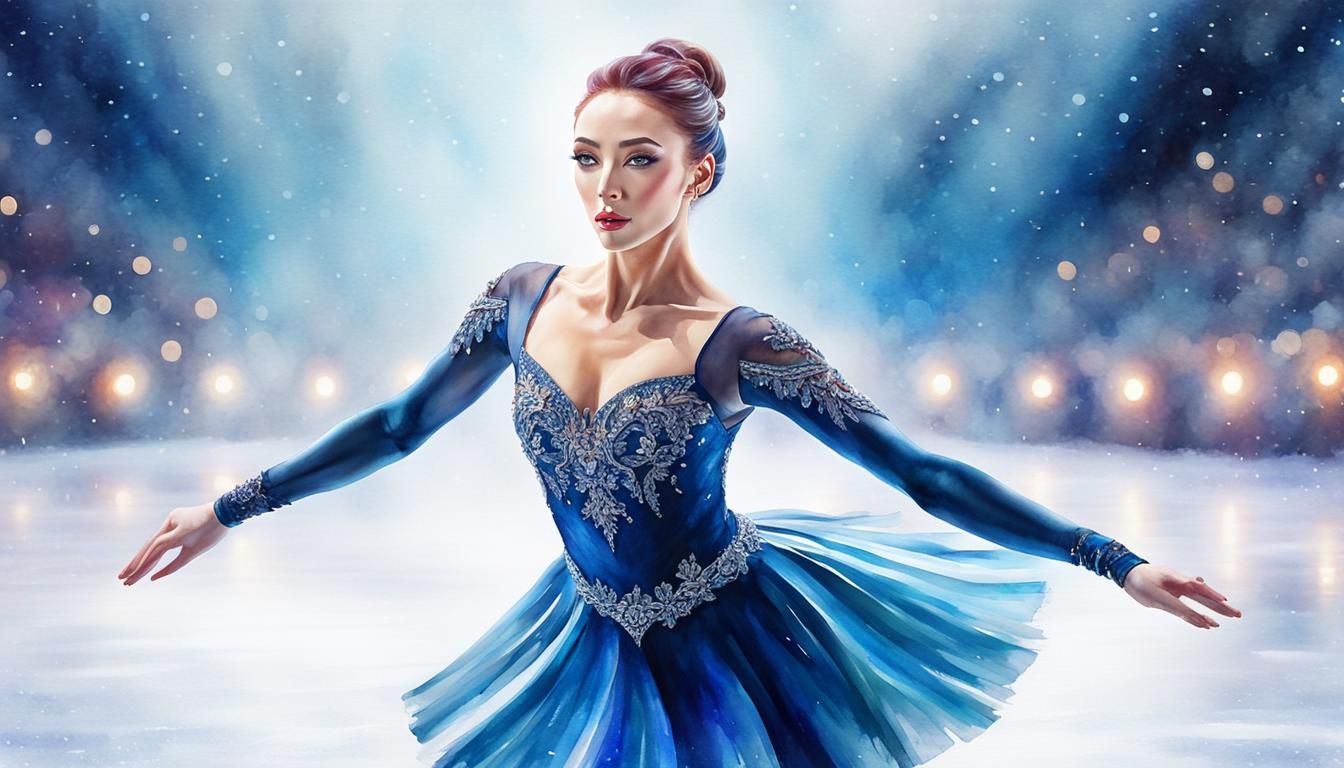 A beautiful figure skater