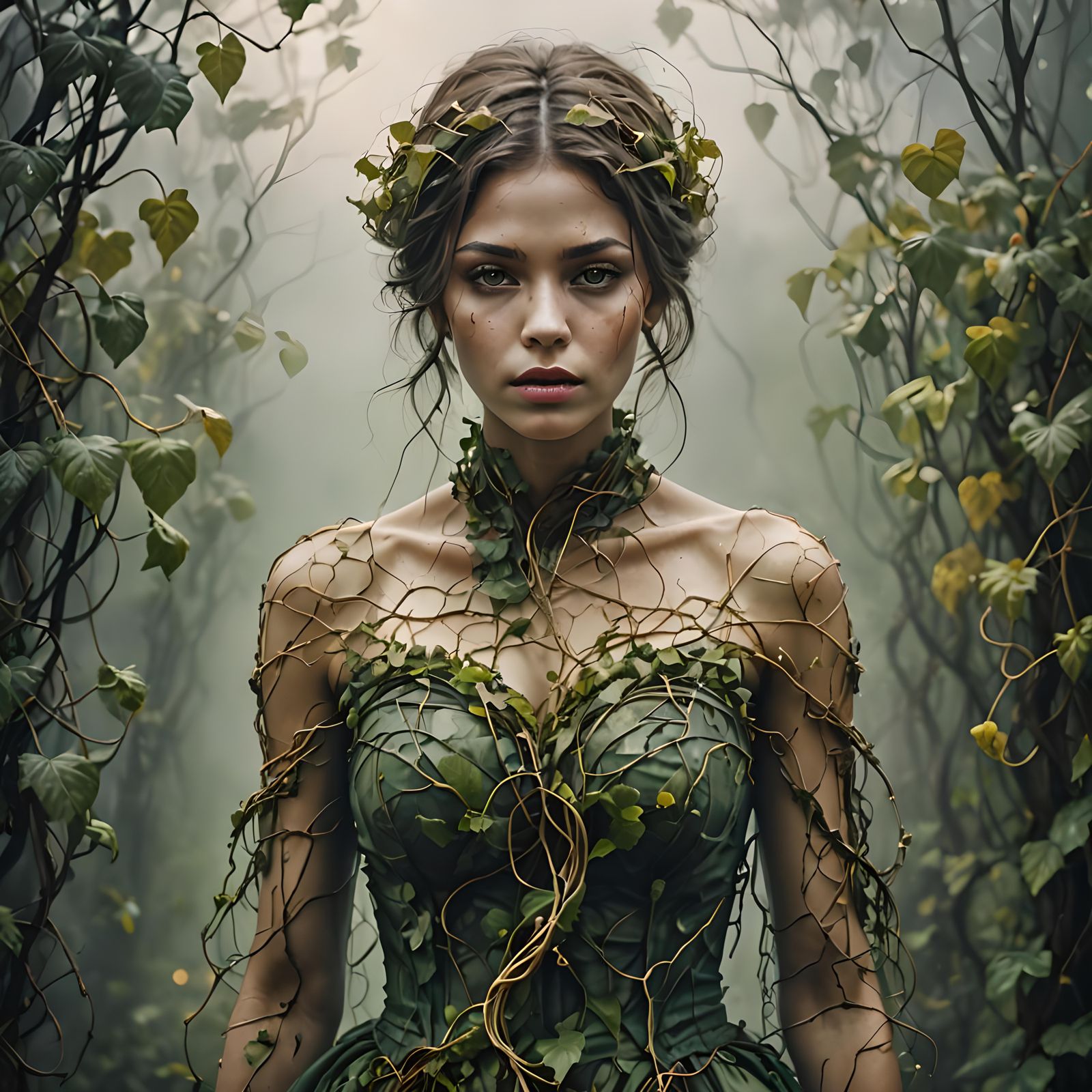 Abstract Earth Element in Impressionistic Digital Art