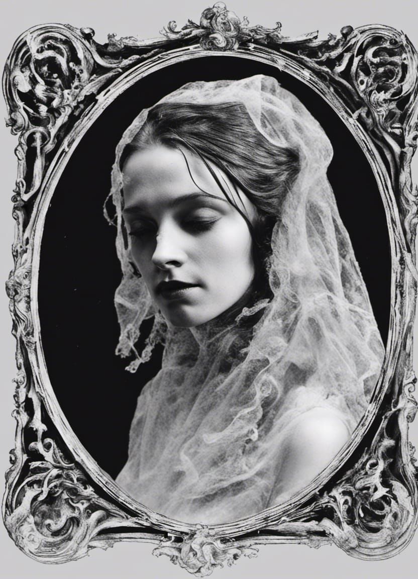 Victorian Spirit Photography in Daguerreotype Style