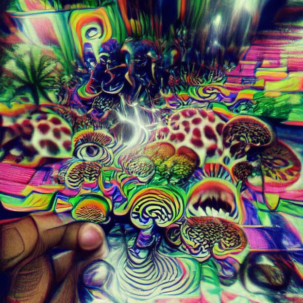 Vibrant Psychedelic Abstract Pattern