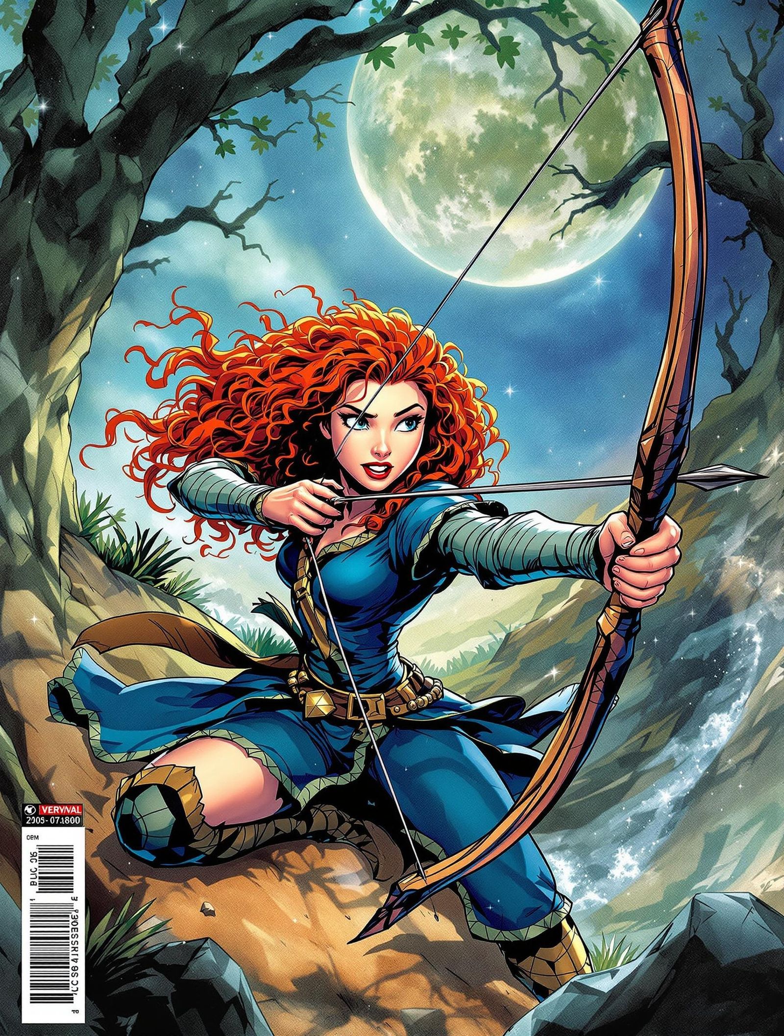 Merida's Wild Action Scene: Comic Book Cover