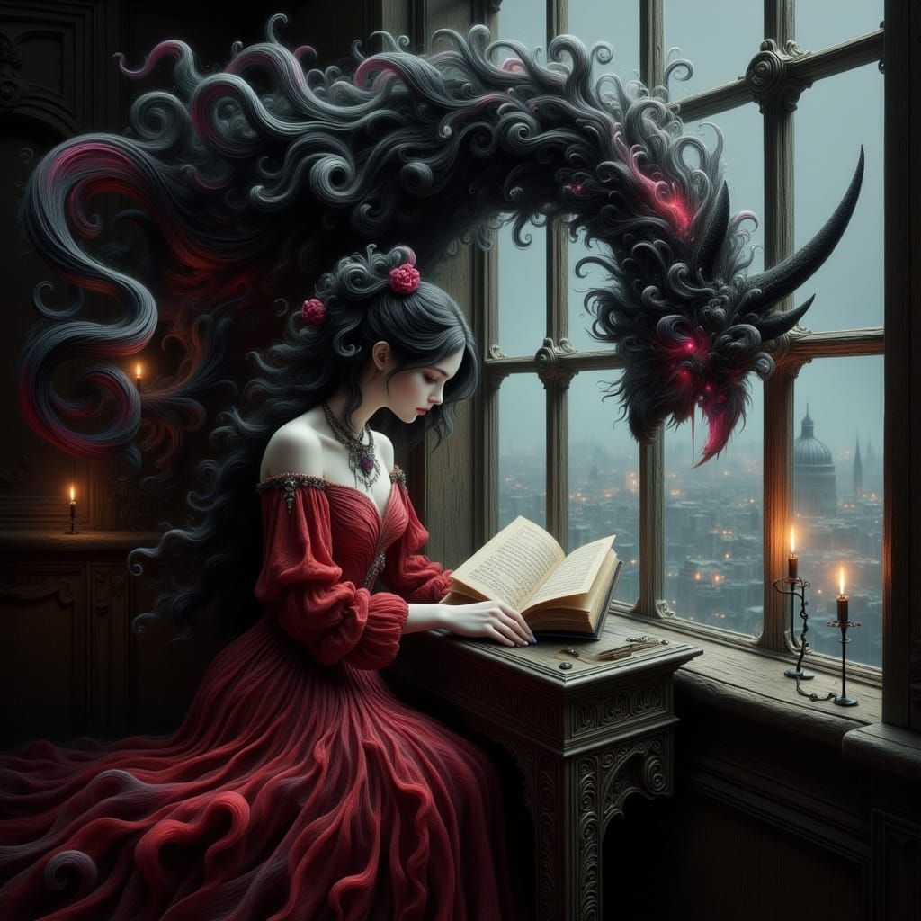 Ethereal Guardian of the Crimson Night