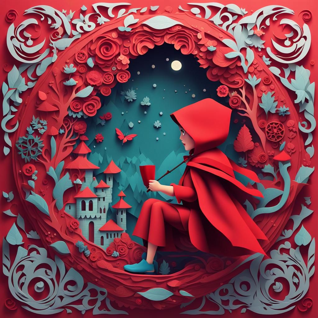 Little Red Riding Hood: 3D Digital Art