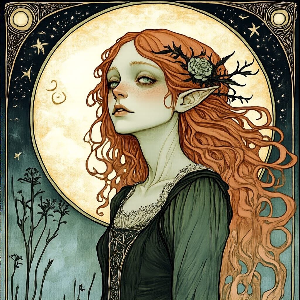 Grimdark Art in the Style of Rebecca Guay