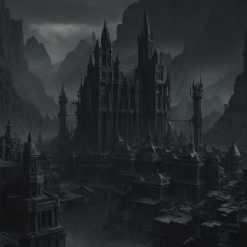 Detailed Grimdark Matte Painting