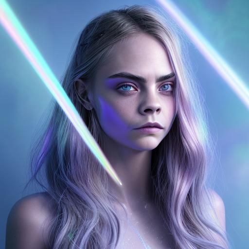 Cara Delevingne Made of Iridescent Smoke