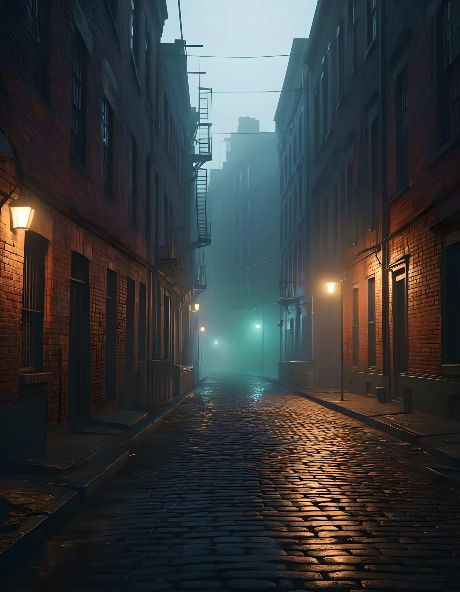 City Street Scene with Barricades: Hyperrealistic Concept Ar...