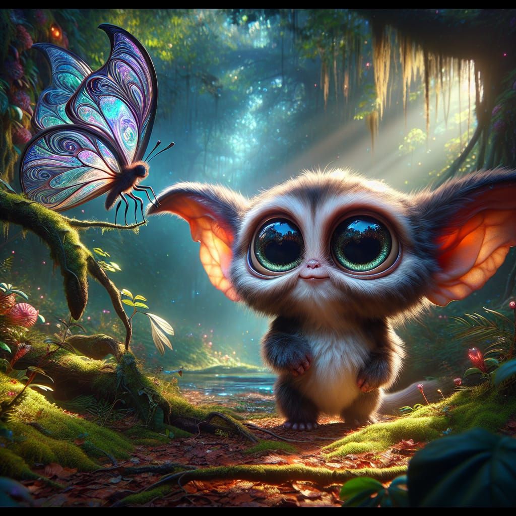 Gizmo, living his best life🌸🍃