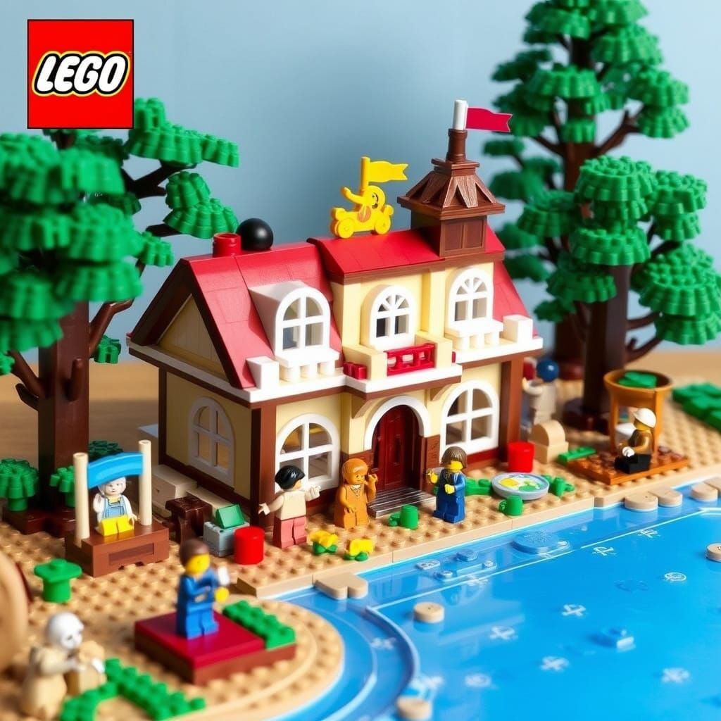 Vibrant Lego Fabuland Scenes