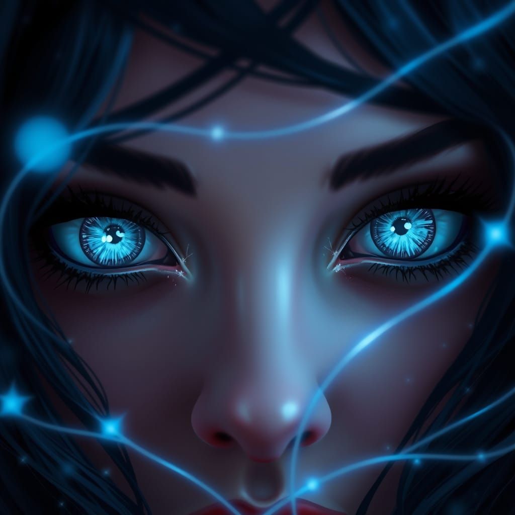 Magical Masculine Eyes in High Fantasy Style