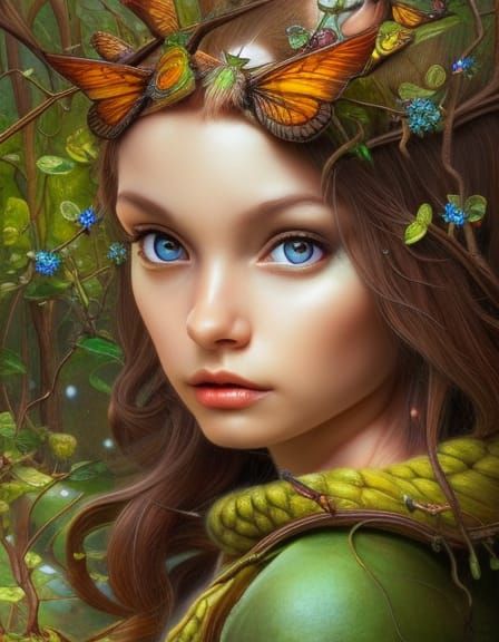Robin in Spring: A Hyperdetailed Fantasy Illustration