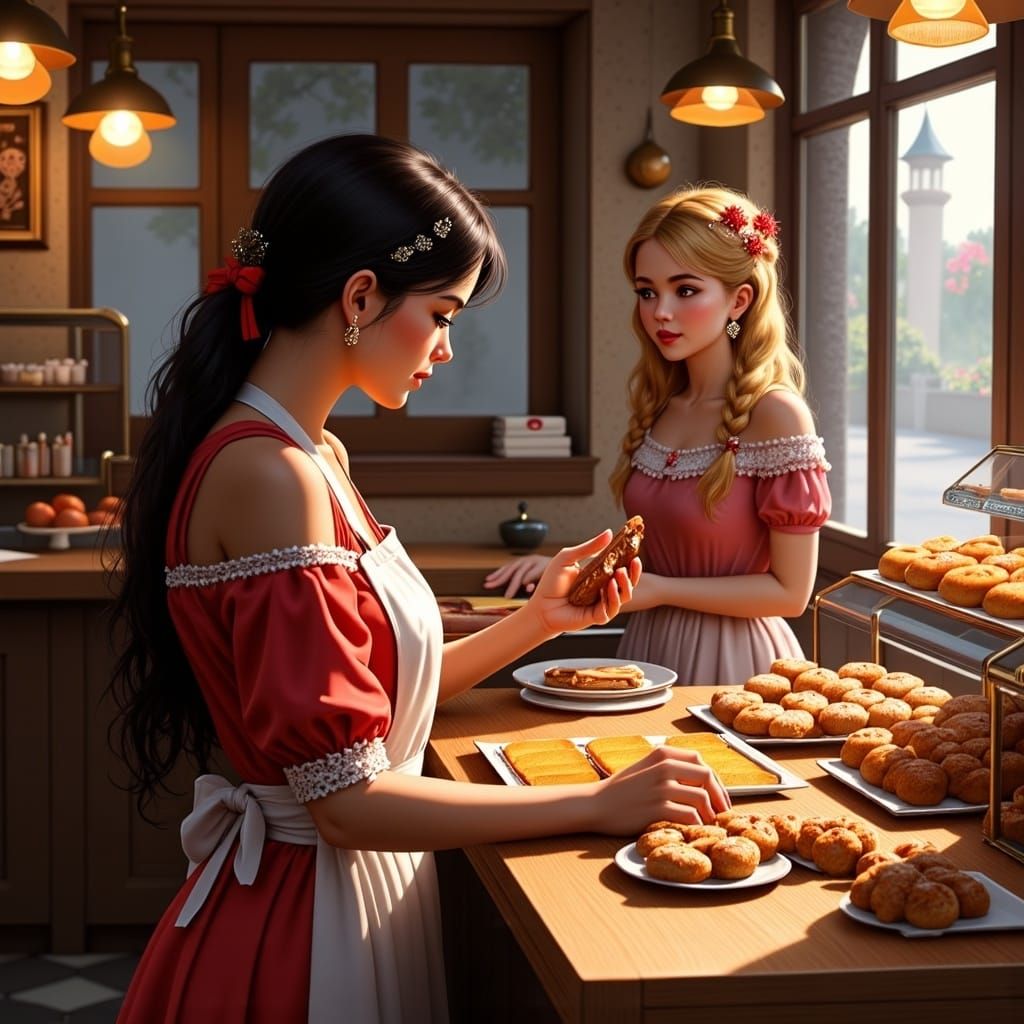 Midnight Donut Shop in a Dreamlike Harmony