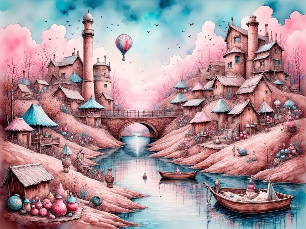 Willie Wonka’s Chocolate Factory on Rocky Road Ice Cream Island