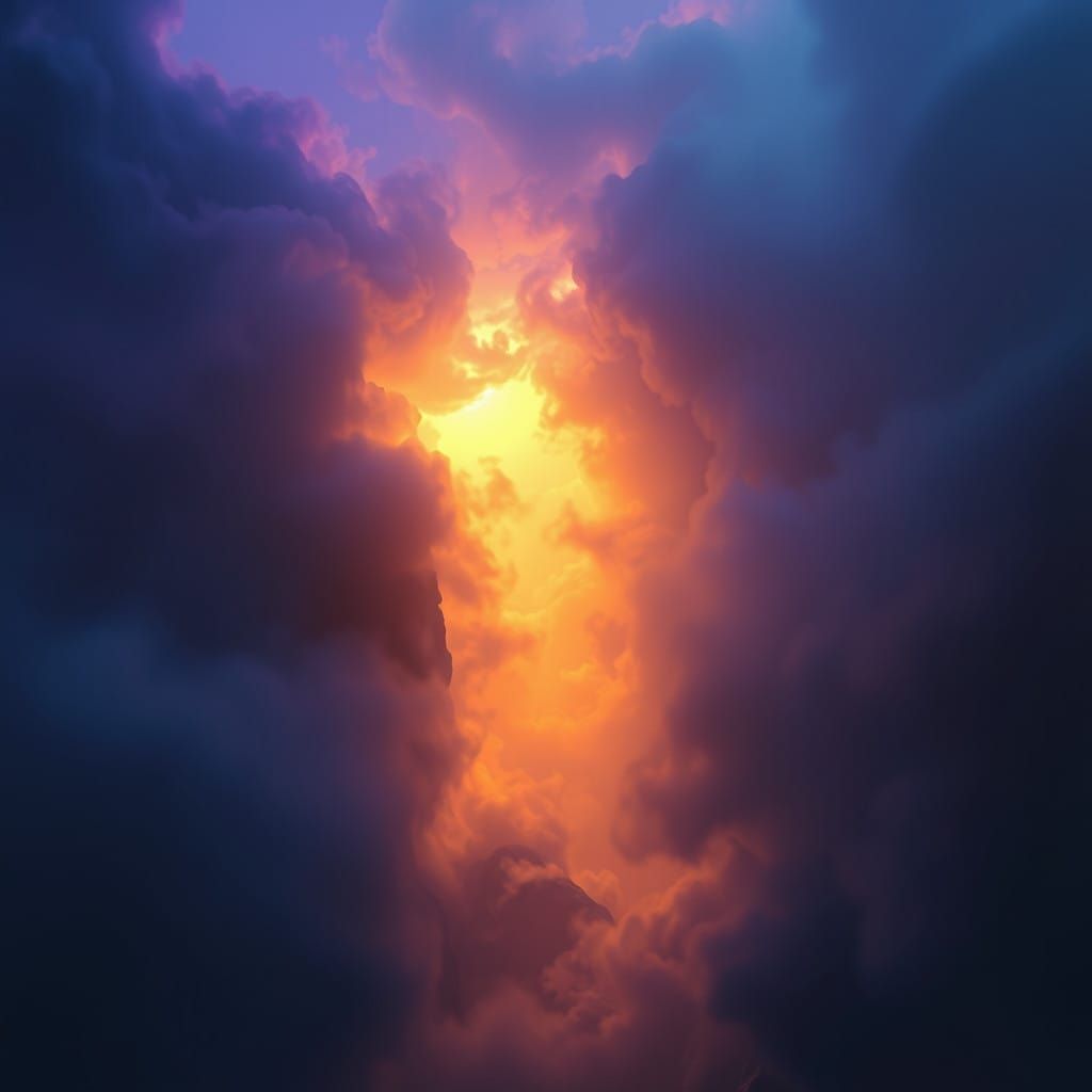 Golden Haze: Ethereal Surrealism