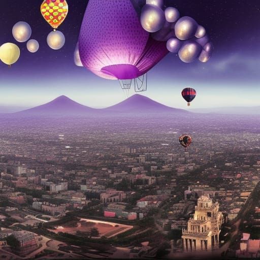 balloons over mexico city