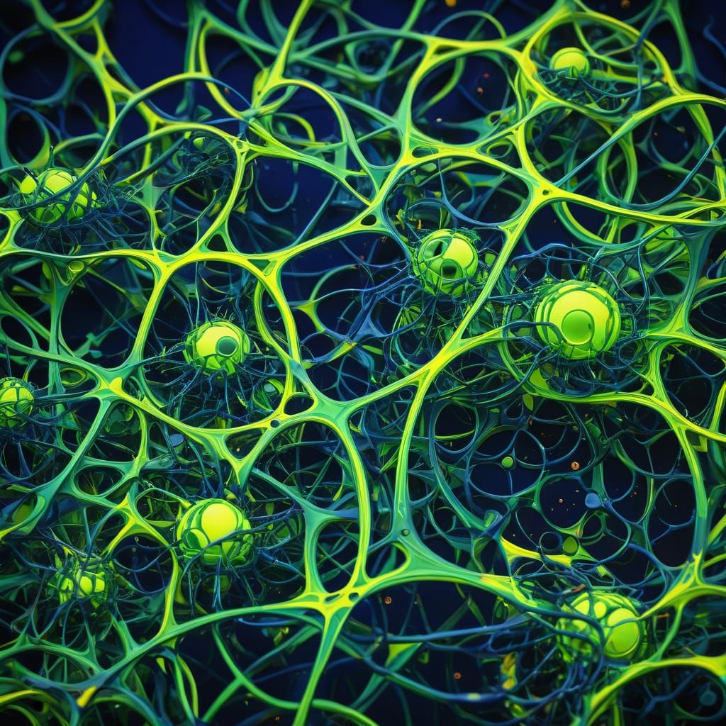 Entangled Molecular Structures in Surrealist Style