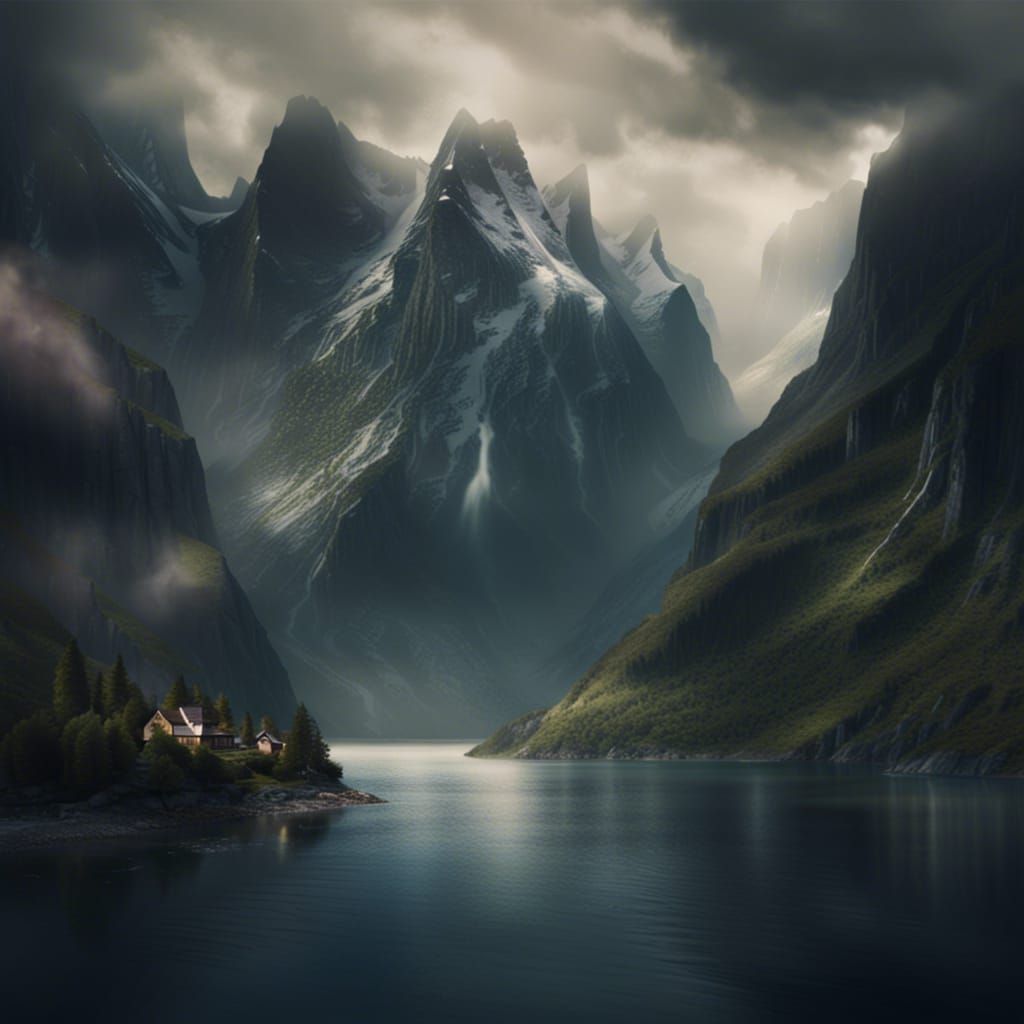 Majestic Fjord Landscape in Norway