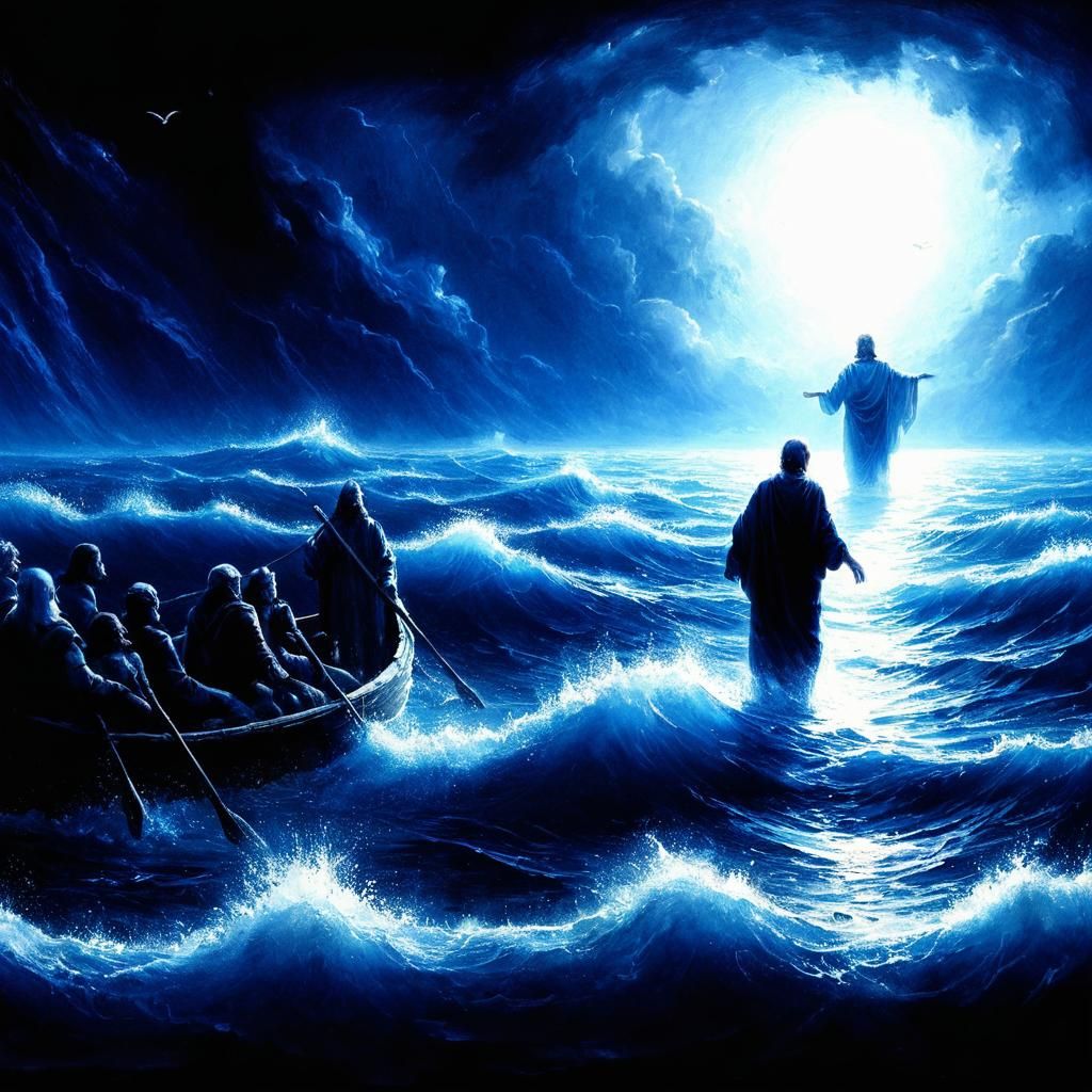 As long as Peter trusted and obeyed, he walked on waters (Mathew 14:25-29)