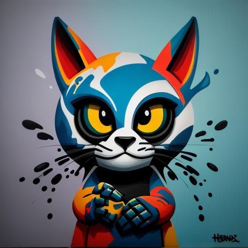 Cute Creature as Polychromatic Sculpture