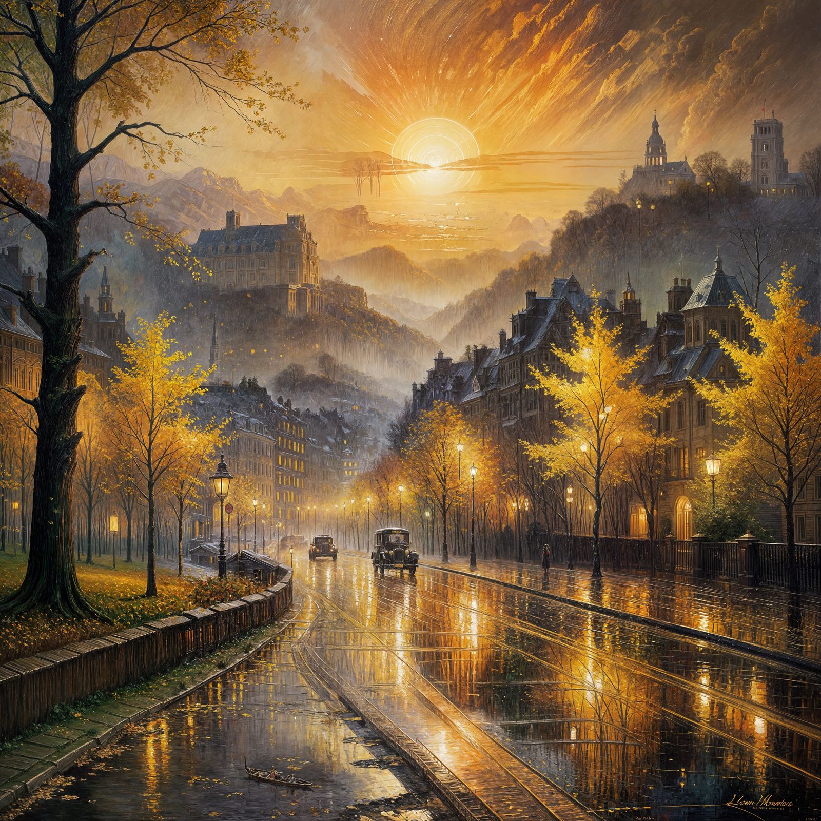 Nuit de pleine lune mélancolique