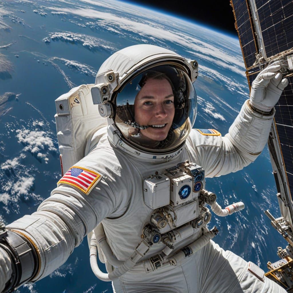 ISS Selfie, Anne McLean