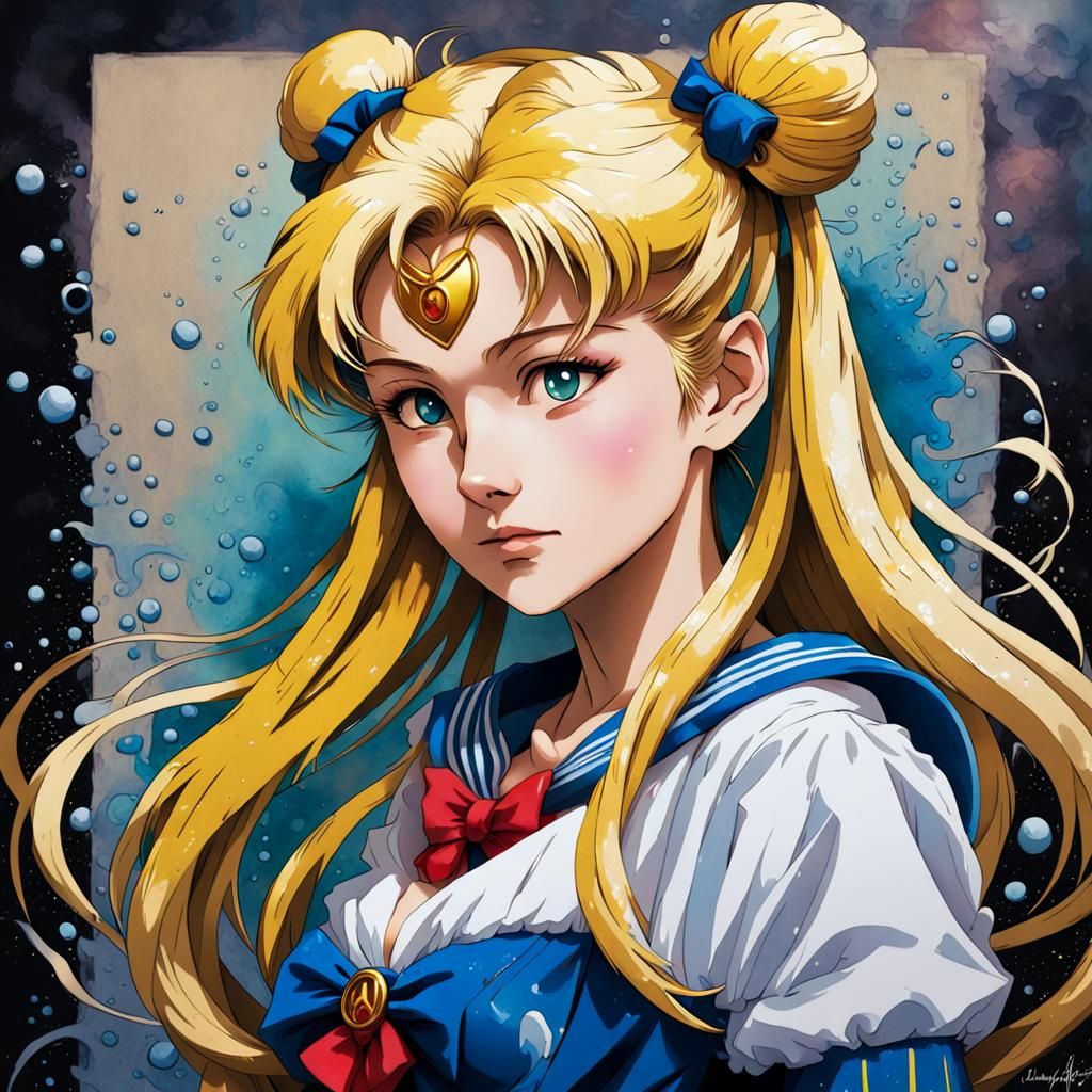 Sailor Moon painting