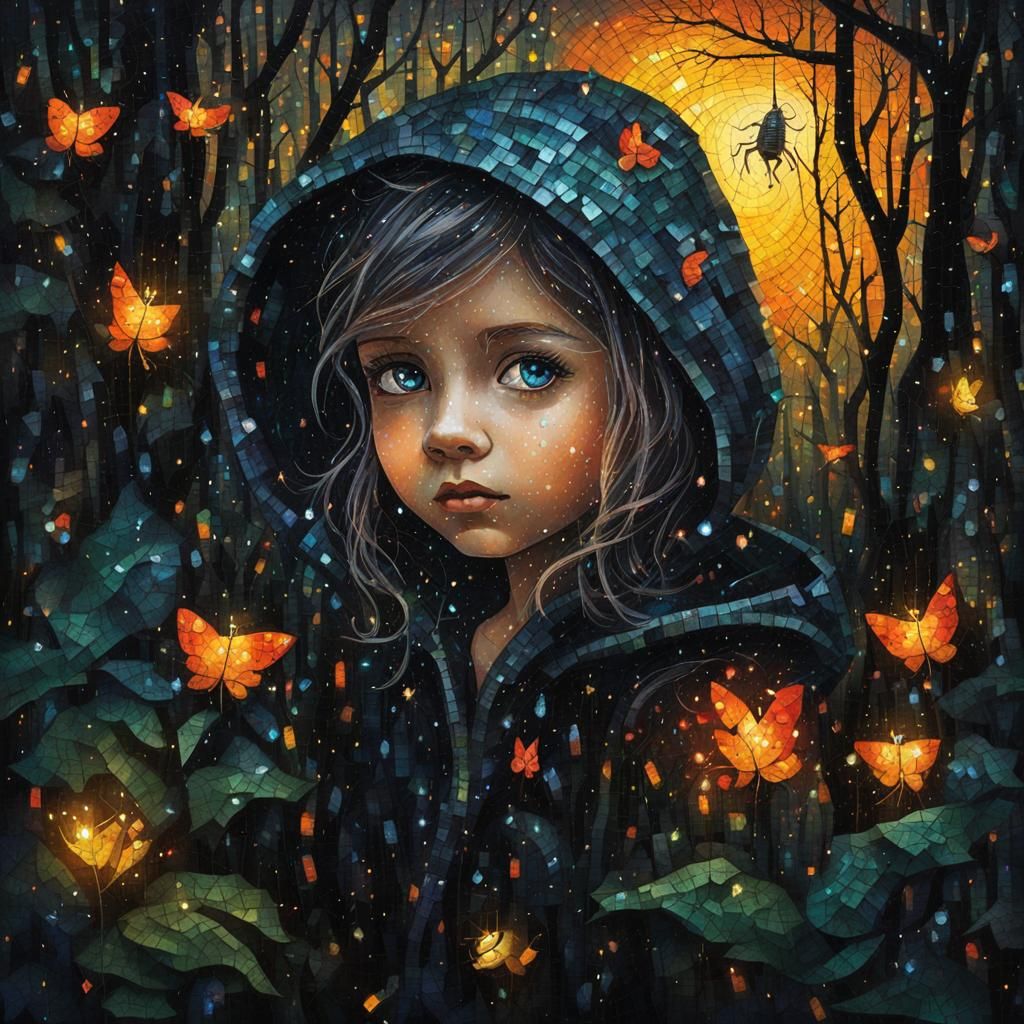 portrait of little girl..