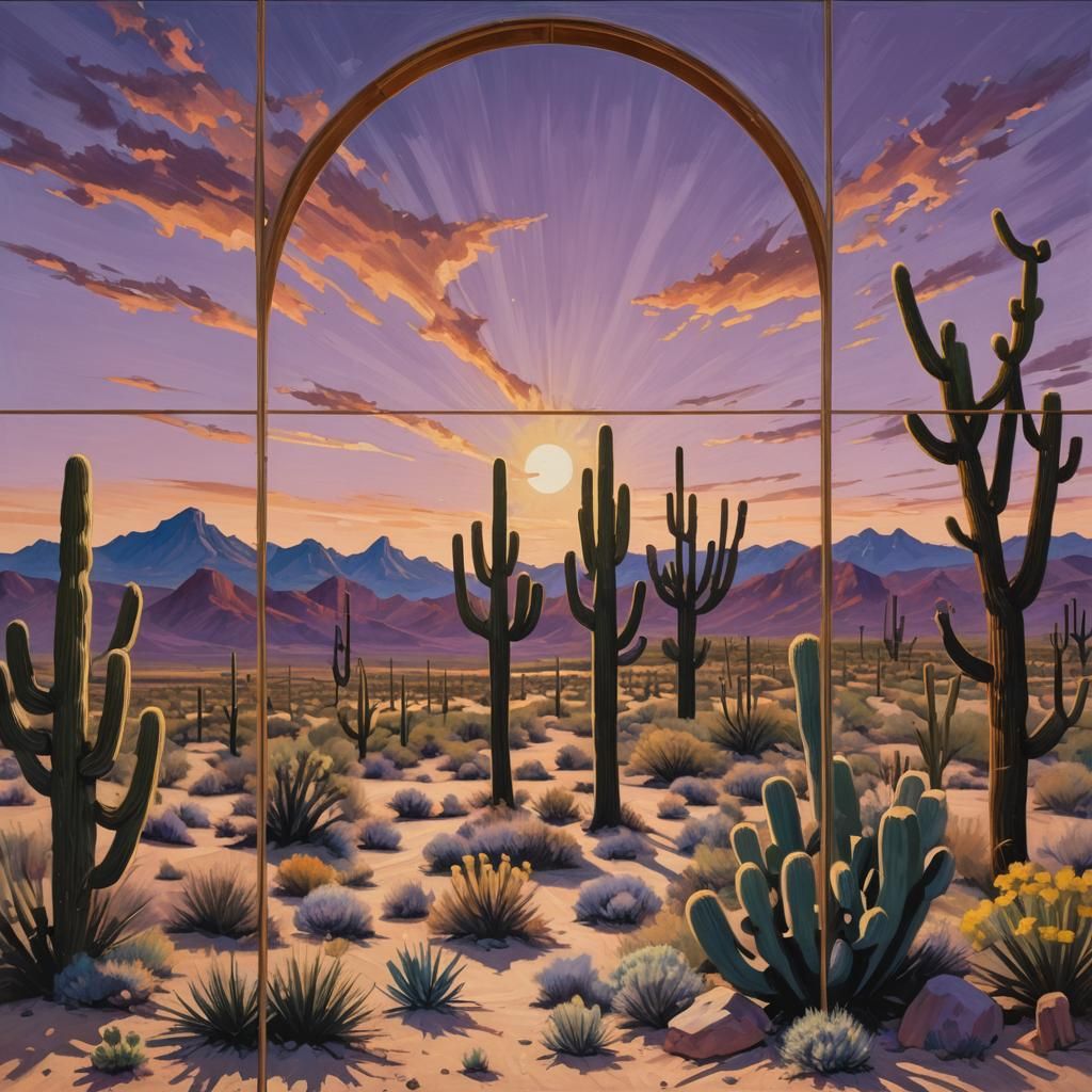 Desert Window: A Synaesthetic Southwestern Painting
