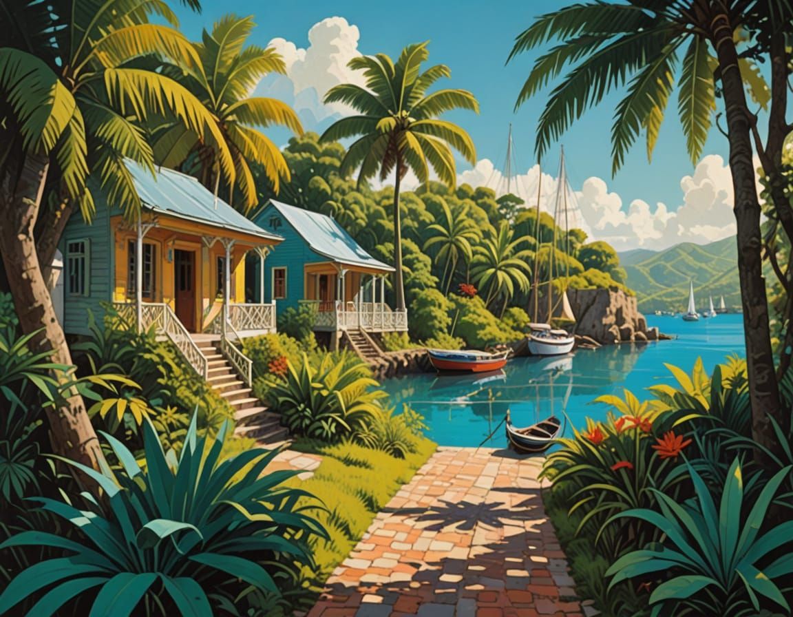 Historic 18th-Century Dockyard in English Harbour, Antigua