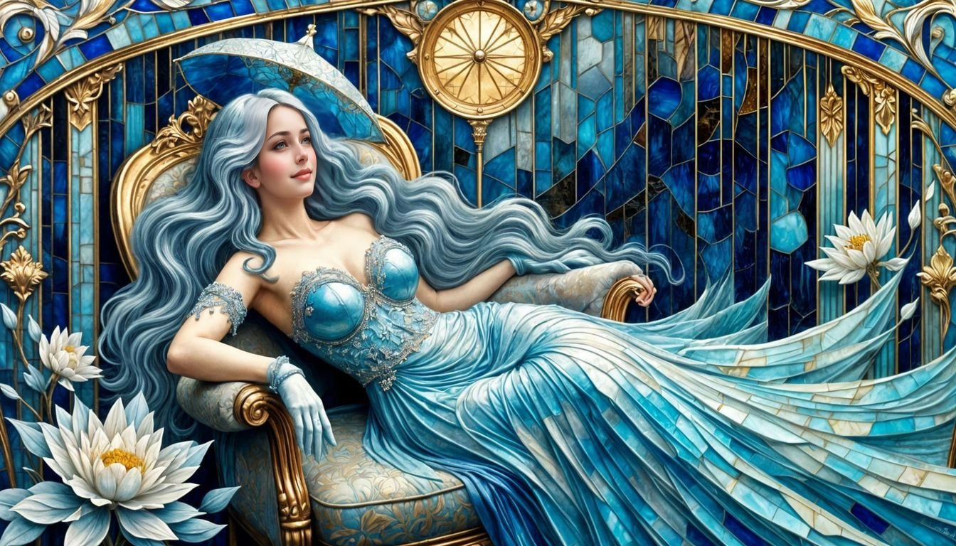 Art Nouveau Snowflake Flapper in Irish Cabaret