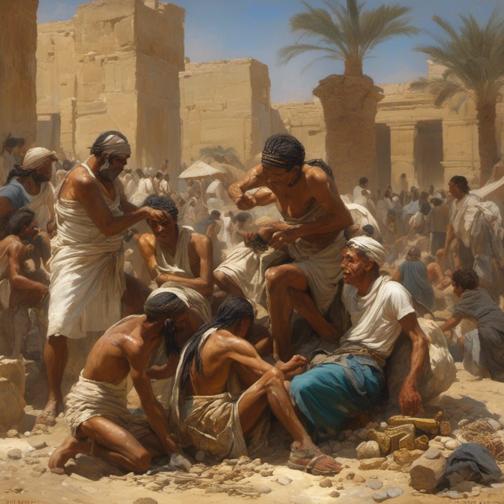 Ancient Egypt: A Magical Scene of Lice Infestation