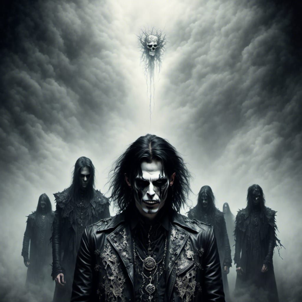 Metalhead Leads Ritual Through Misty Horror Scene