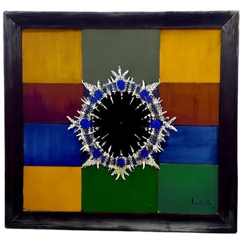 Stunning Fractal Encaustic Painting