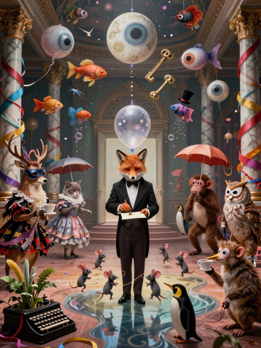 Whimsical Animal Ballroom Out of Time