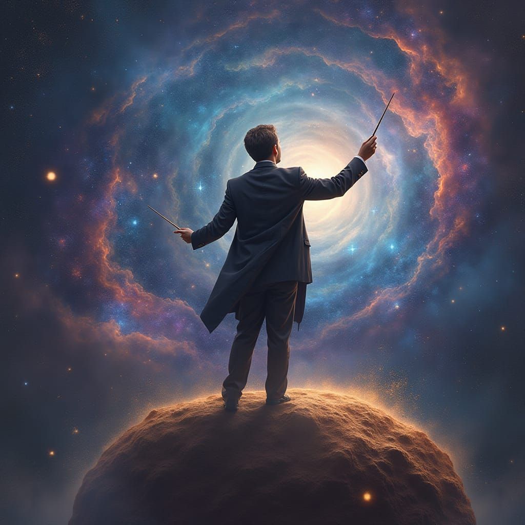 Cosmic Conductor Orchestrates a Galactic Symphony