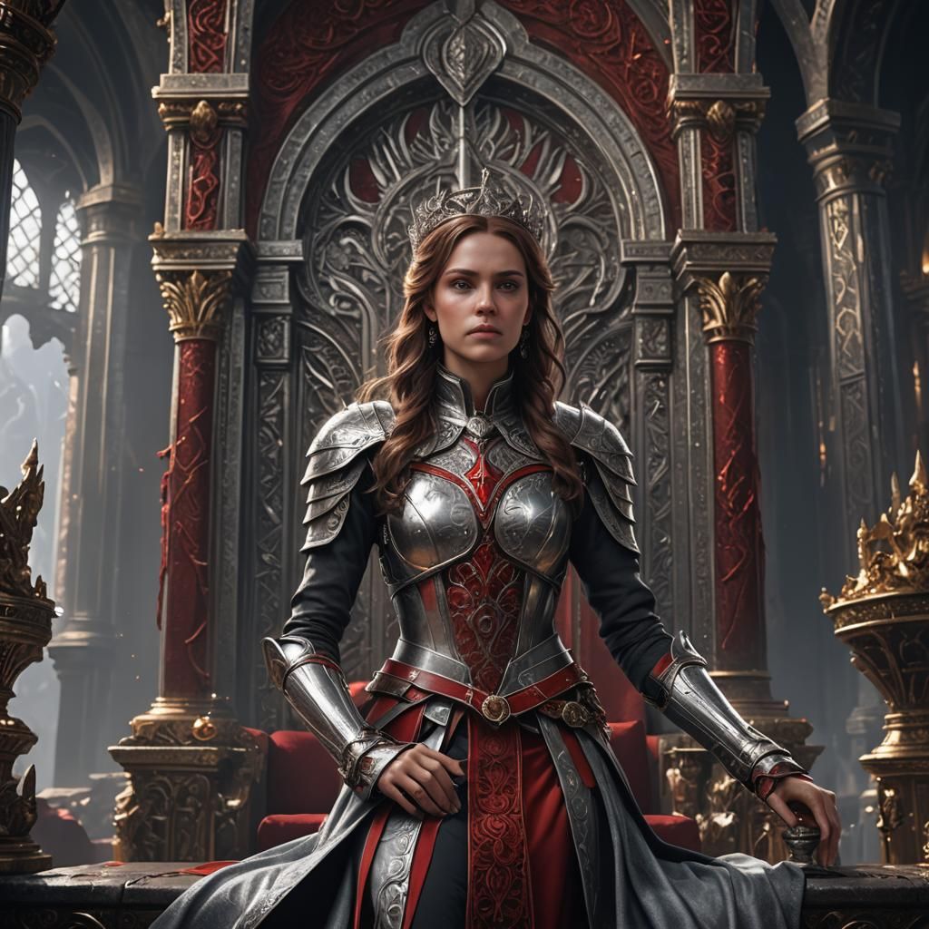 Woman in Apollo's Throne Room: Matte Painting