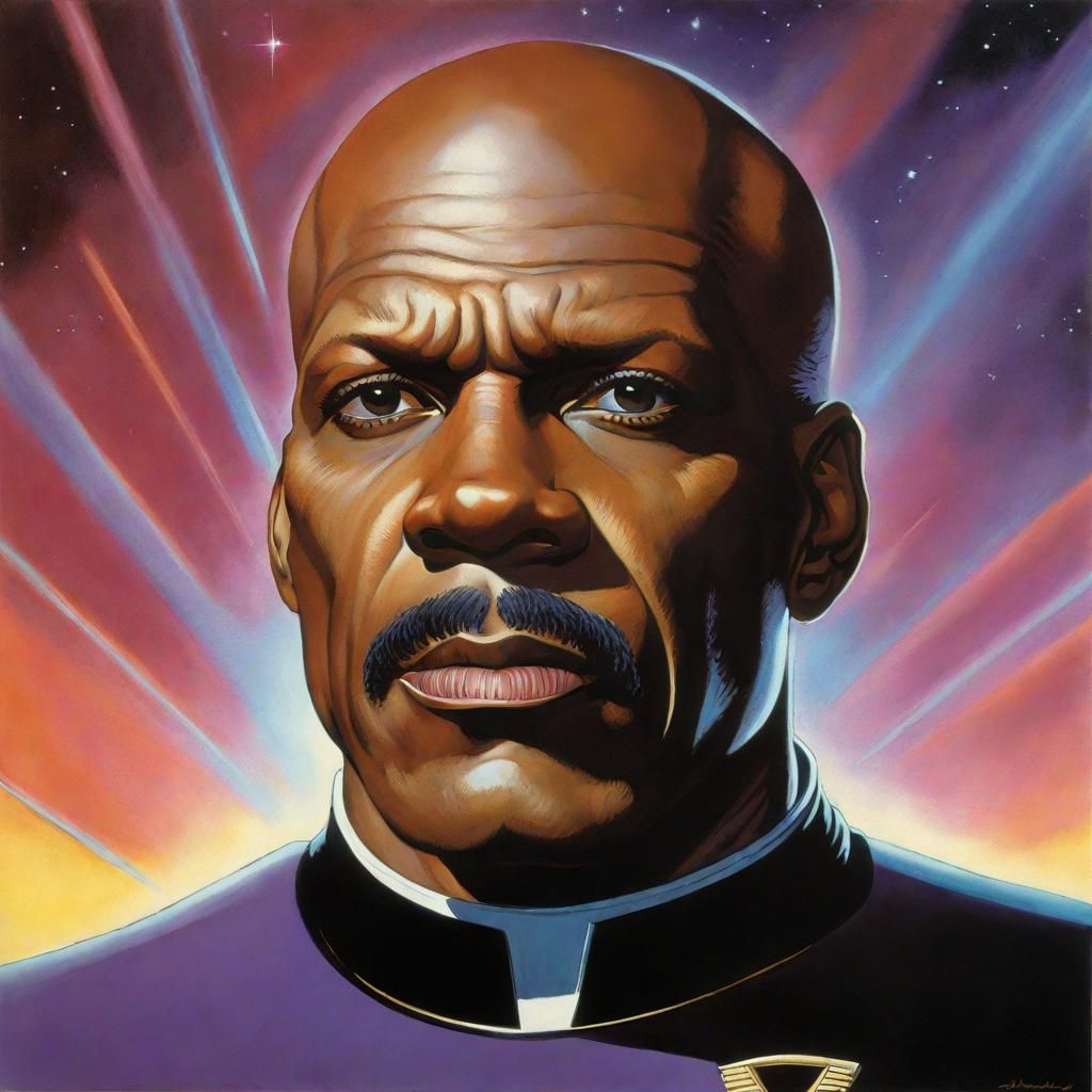 Captain Benjamin Sisko. Retro Trek