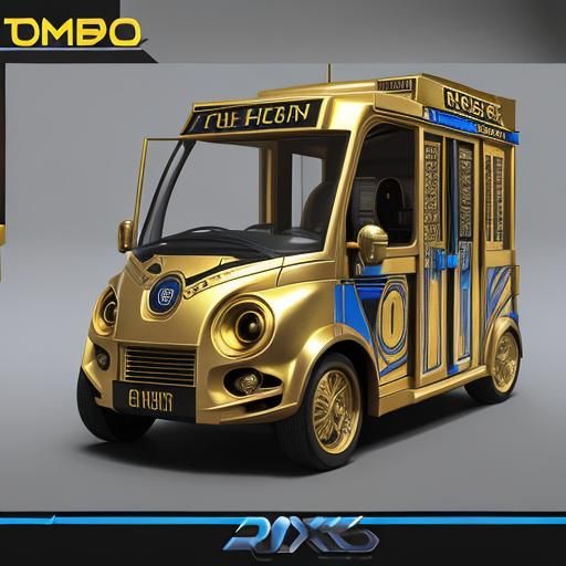 C3PO with tardis livery