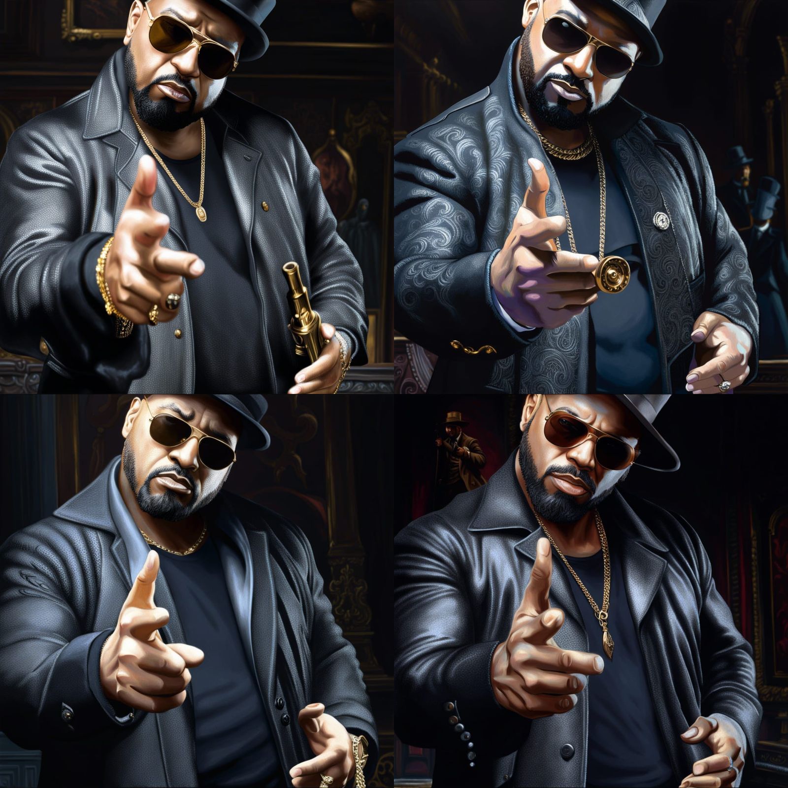 Gangster Rap in Epic Impressionist Style