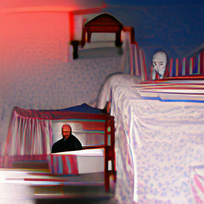 Eerie Figure Lingering Over Bed
