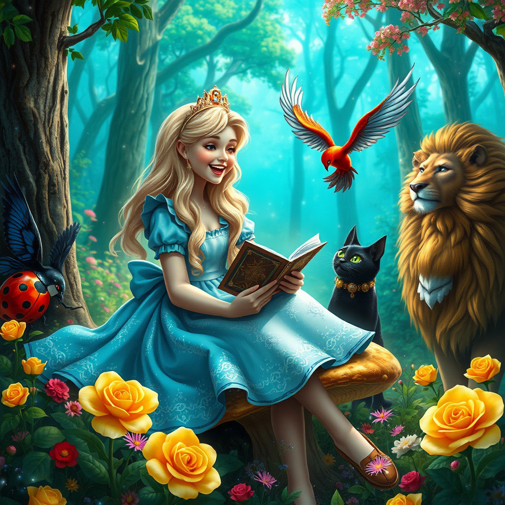 Alice in Wonderland Tarot Reading in Enchanted Forest