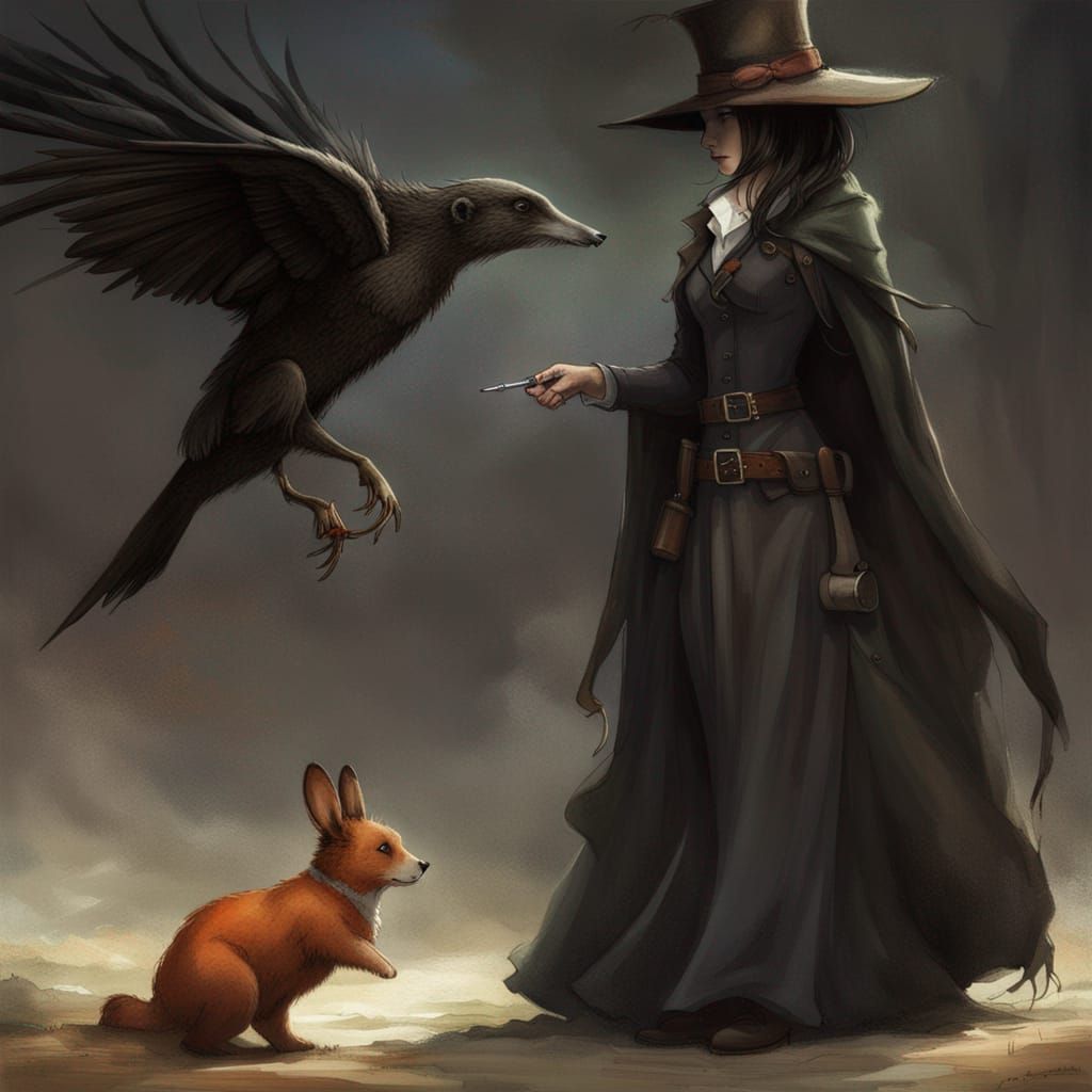 Gunslinger's Wish: Bird, Bear, Hare, and Fish