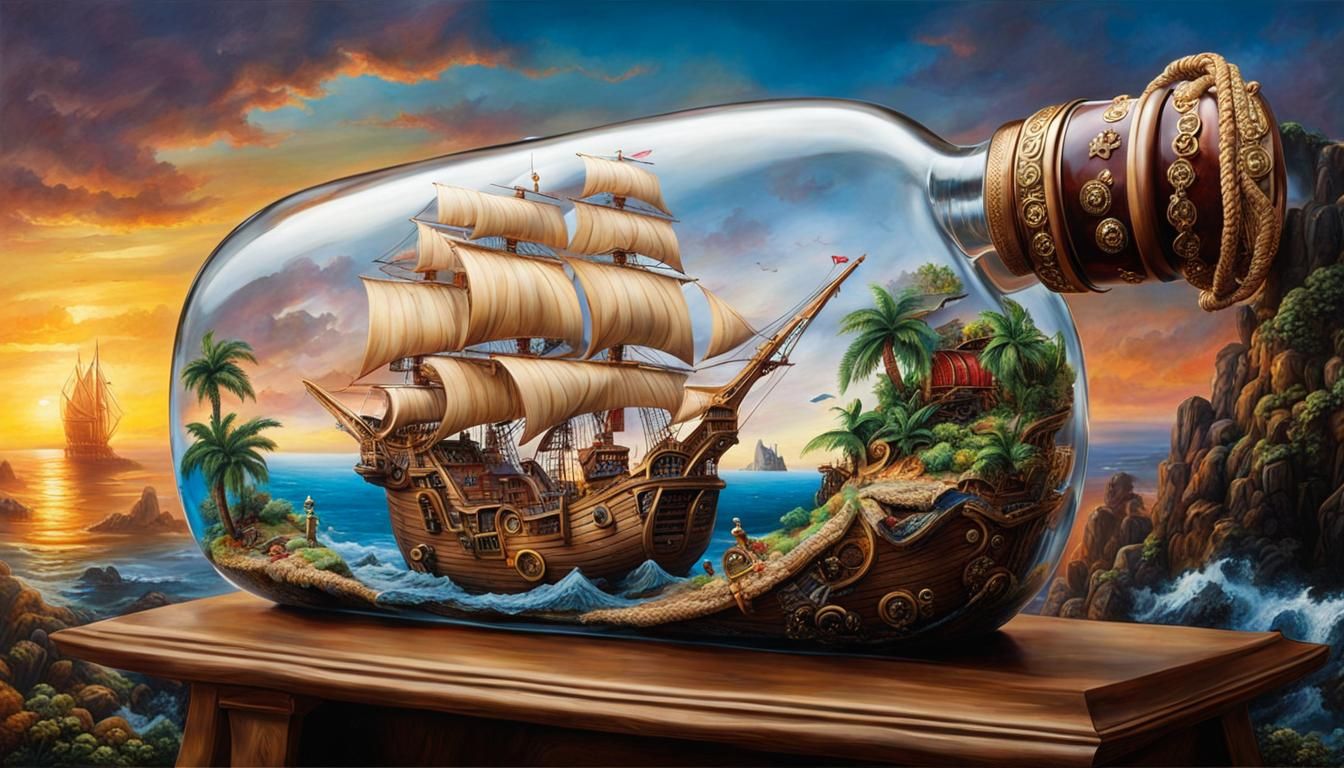 The collector of ships in bottles has some real masterpieces in his collection