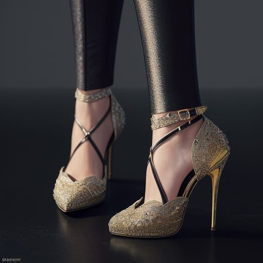 Elegant Foot in Gabriel d'Orsay Evening Shoe