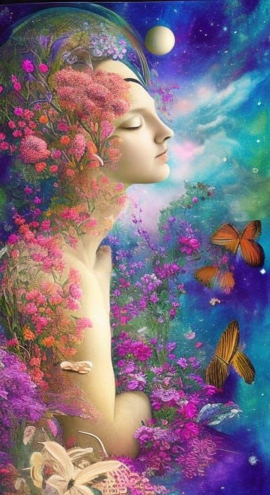 Inspirational Collage Art with Rich Colors