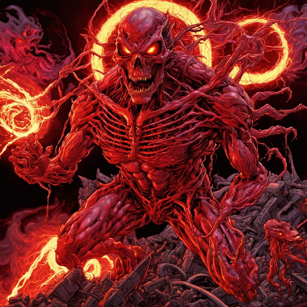 Demonic Crimson Machine Inner Workings by McFarlane Fry